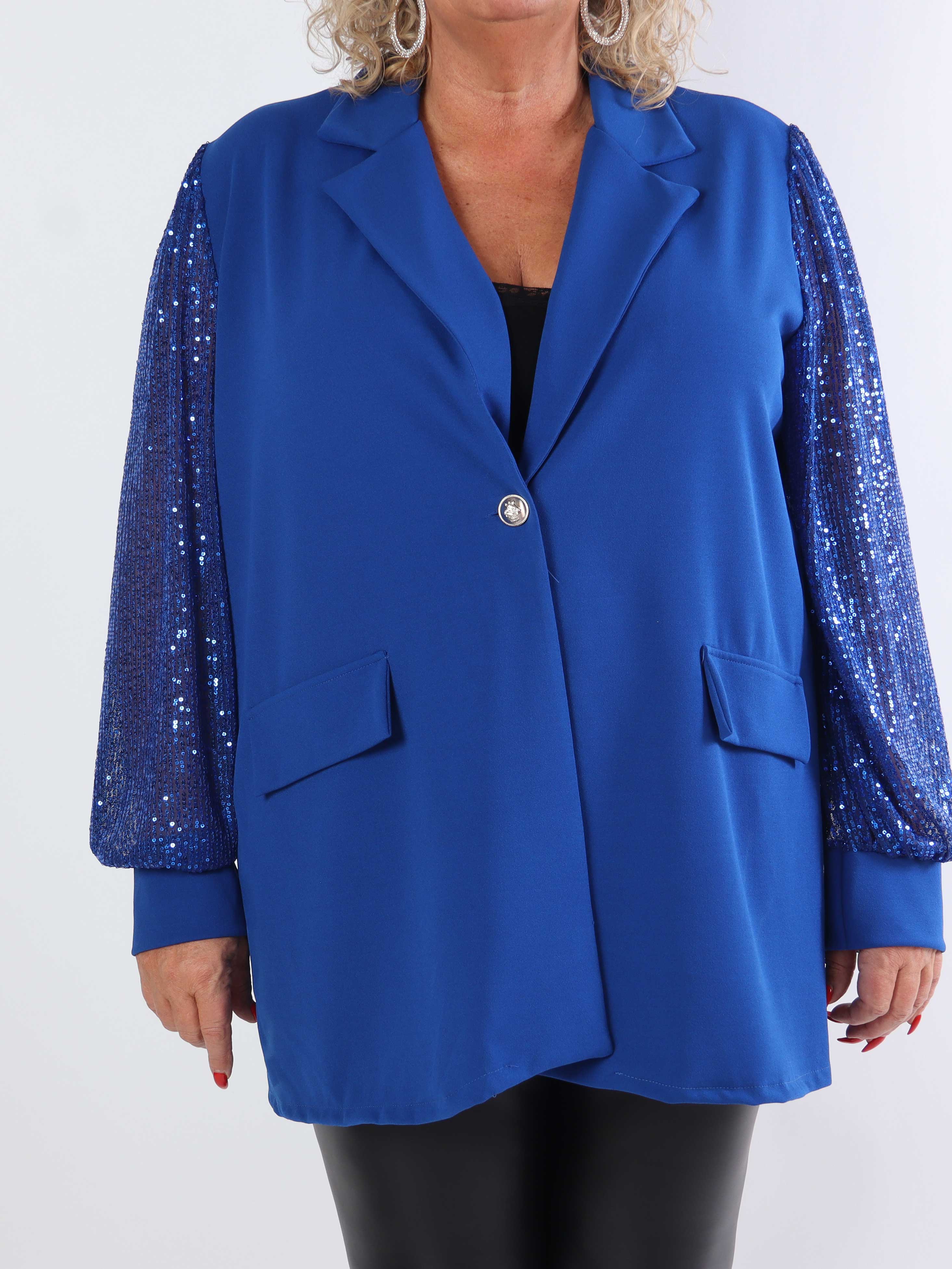 Kata - Oversized blazer med pailletærmer (bestseller)